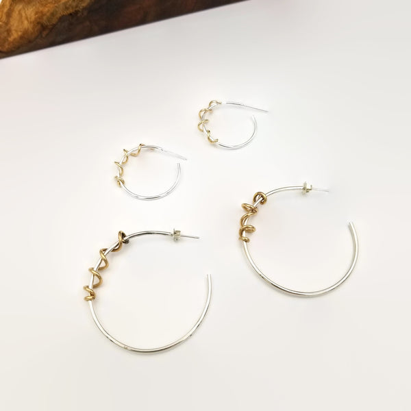 Two Tone Hoops-Small