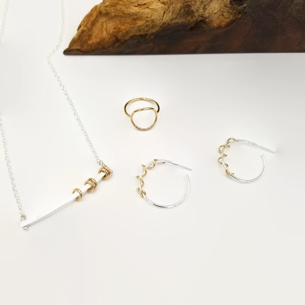 Two Tone Hoops-Small