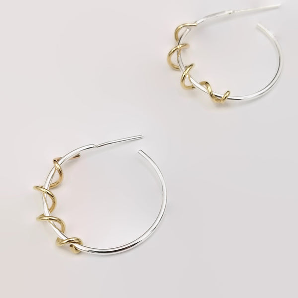 Two Tone Hoops-Small