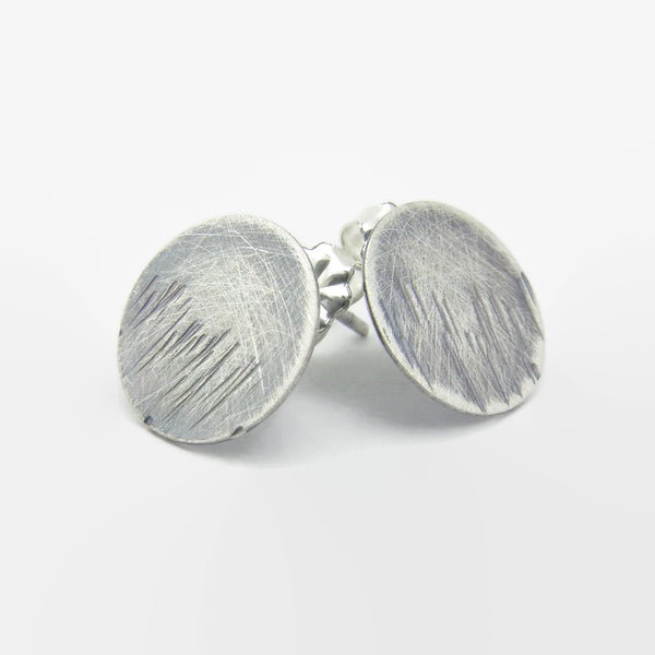 Blackened Blades of Grass Disc Studs