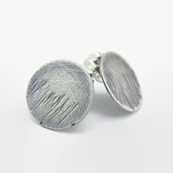 Blackened Blades of Grass Disc Studs