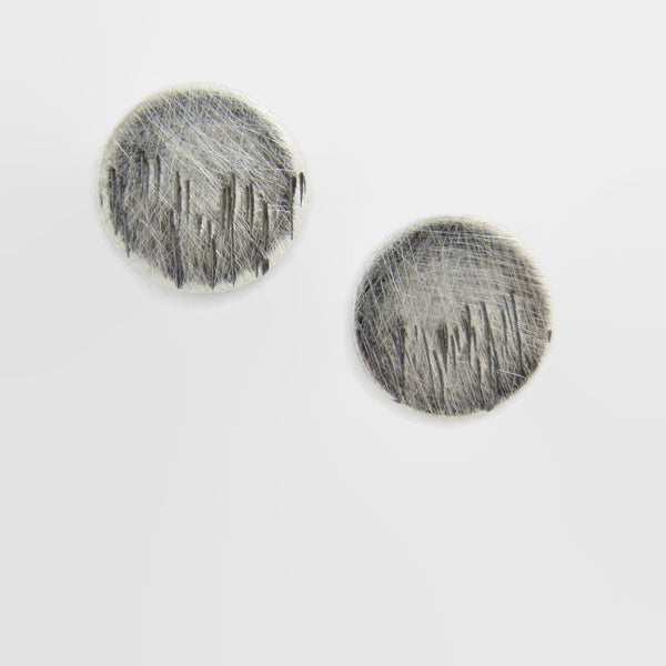 Blackened Blades of Grass Disc Studs