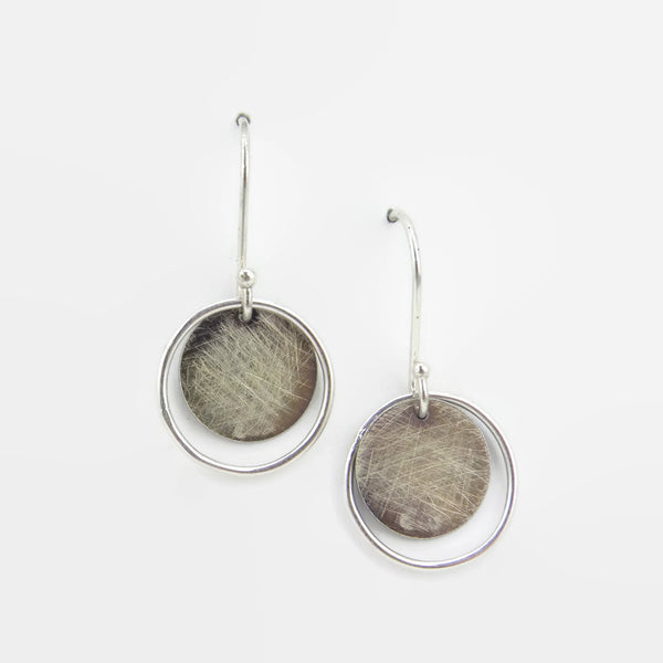 Sterling Silver Eclipse Earrings