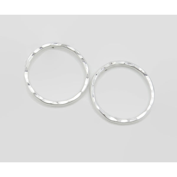 Hammered Circle Studs