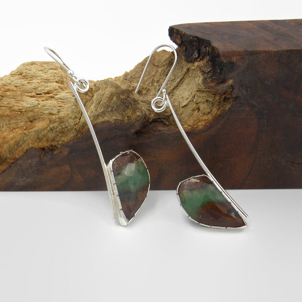 Chrysoprase Statement Earrings