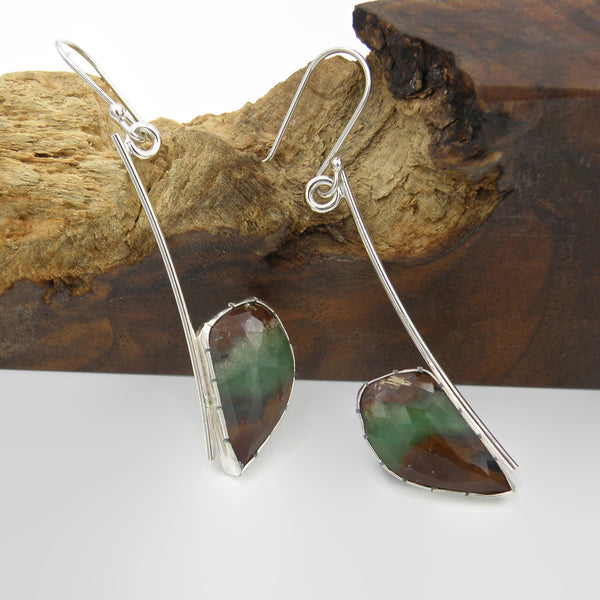 Chrysoprase Statement Earrings