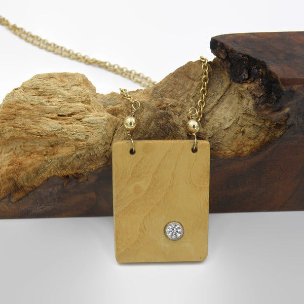 Maple Gold Geometric Necklace