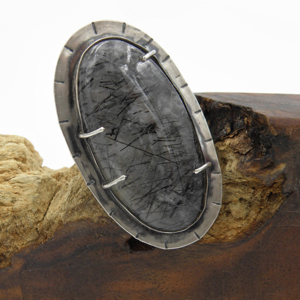 Rutilated Quartz Statement Ring