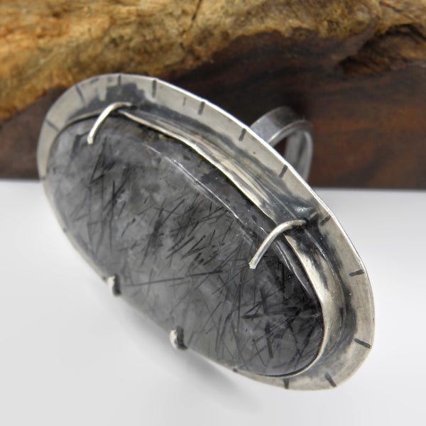 Rutilated Quartz Statement Ring