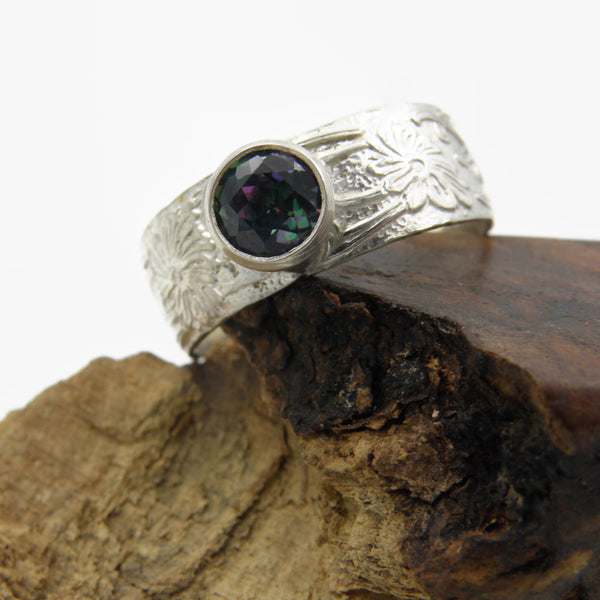 Topaz Art Nouveau Ring