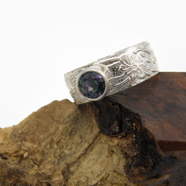 Topaz Art Nouveau Ring