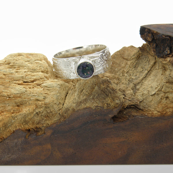 Topaz Art Nouveau Ring