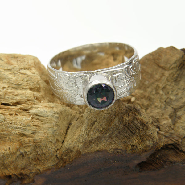 Topaz Art Nouveau Ring