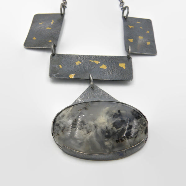 Keum-Boo Agate Necklace