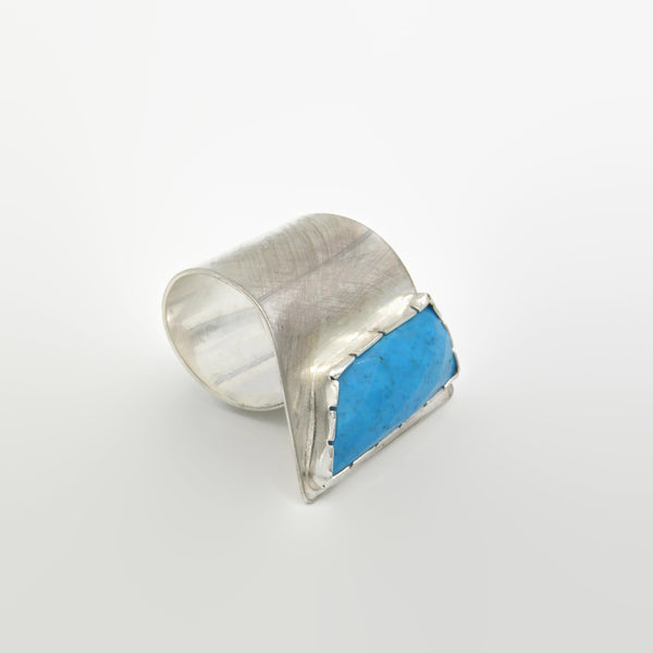 Howlite Fold Over Ring