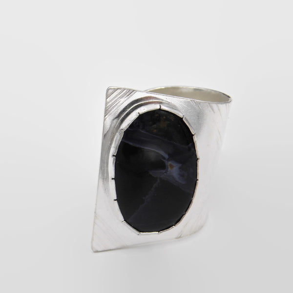 Pietersite Fold Over Ring-Oval