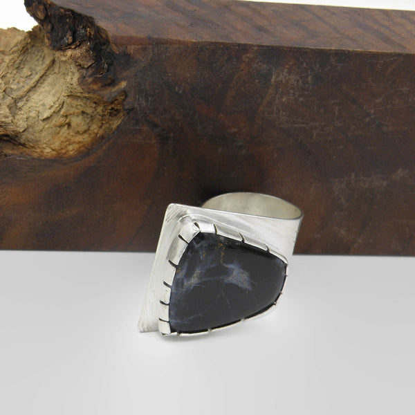 Pietersite Fold Over Ring