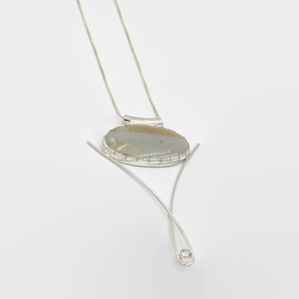 Agate Long Elegant Statement Necklace