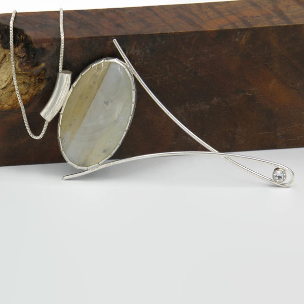 Agate Long Elegant Statement Necklace