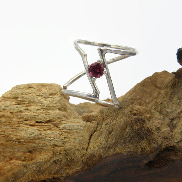 Slanted Negative Space Ring
