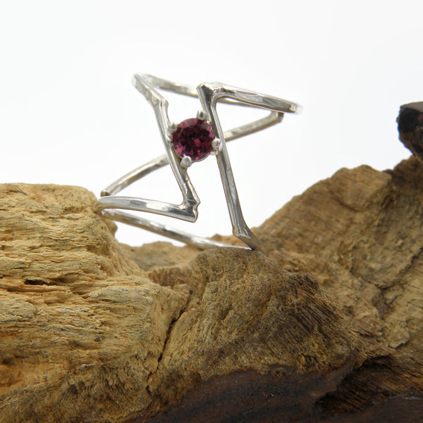 Slanted Negative Space Ring