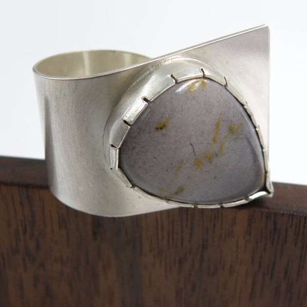 Mookaite Fold Over Ring
