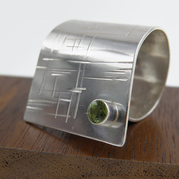Peridot Fold Over Ring