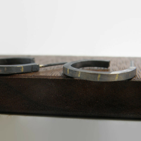 Gold Inlay Fulfillment Small Hoop Earrings
