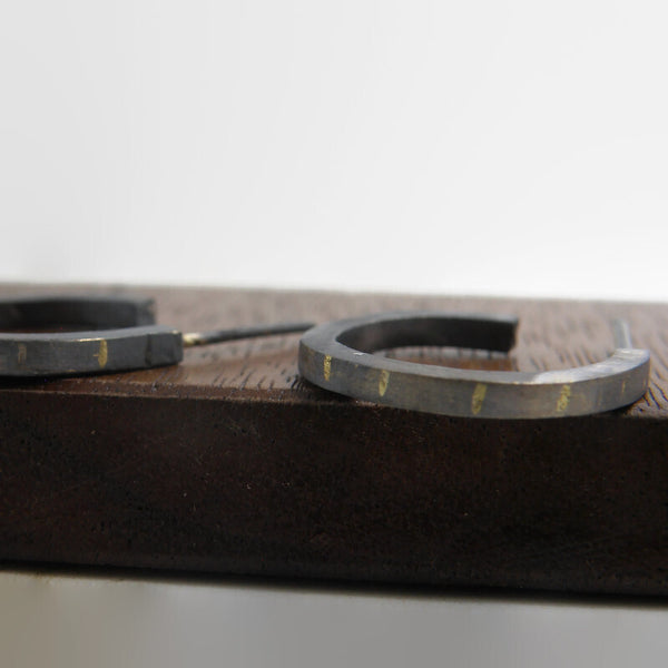Gold Inlay Fulfillment Small Hoop Earrings