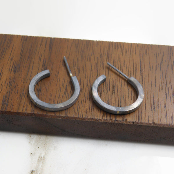 Gold Inlay Fulfillment Small Hoop Earrings