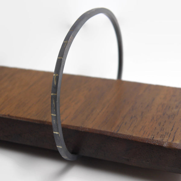 Gold Inlay Fulfillment Cuff Bracelet