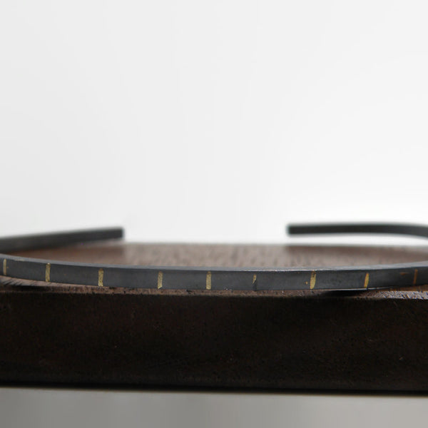 Gold Inlay Fulfillment Cuff Bracelet