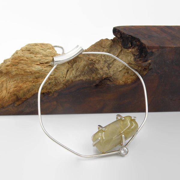 Statement Necklace-Rutilated Quartz