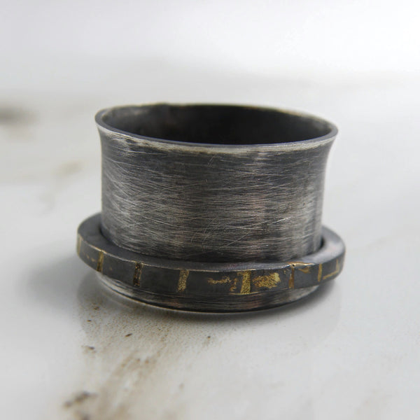 Gold Inlay Fulfillment Spinner Ring
