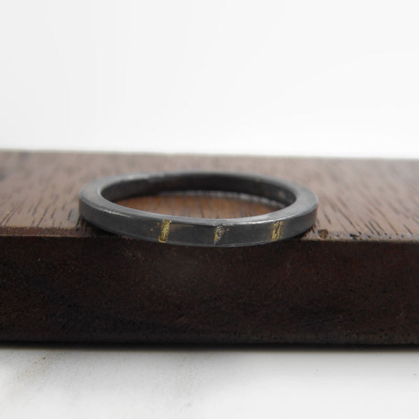 Gold Inlay Fulfillment Stacker Ring