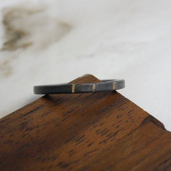 Gold Inlay Fulfillment Stacker Ring