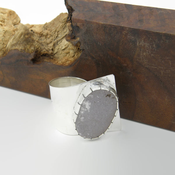 Druzy Fold Over Ring