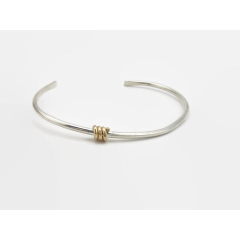 Silver and Gold Cuff Bracelet