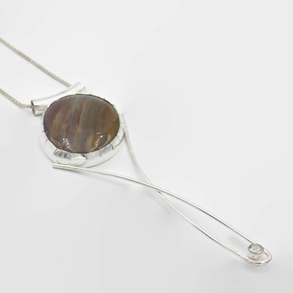 Mookaite Long Elegant Statement Necklace