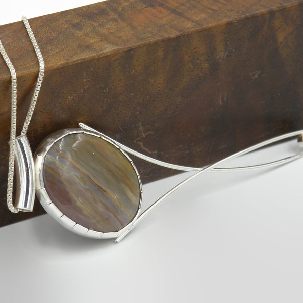Mookaite Long Elegant Statement Necklace