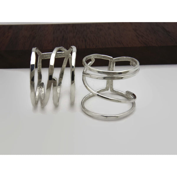 Negative Space Sterling Silver Ring