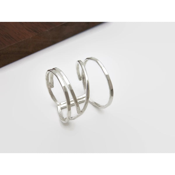 Negative Space Sterling Silver Ring