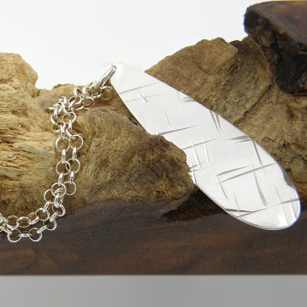 Scarred Teardrop Pendant