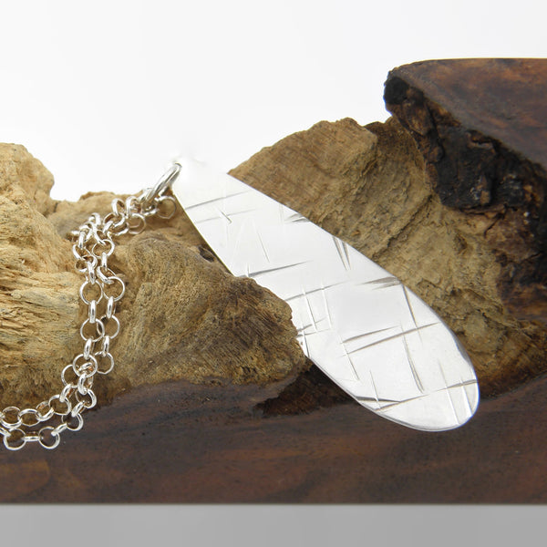 Scarred Teardrop Pendant