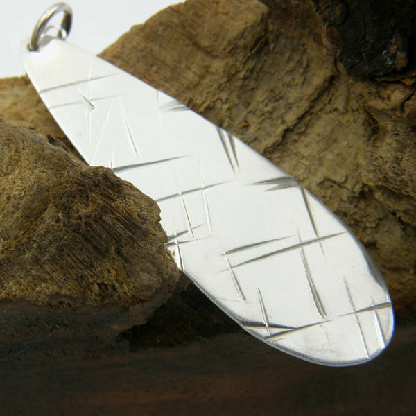 Scarred Teardrop Pendant