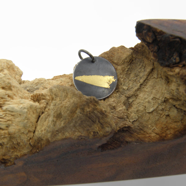 Small Keum-Boo Circle Pendant