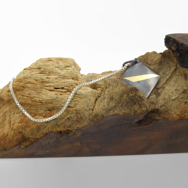 Small Keum-Boo Square Pendant