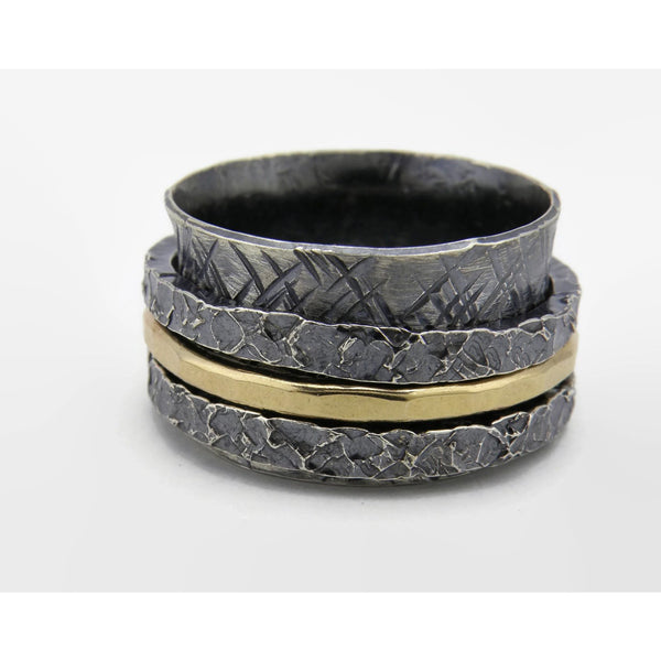 Triple Chunky Spinner Ring