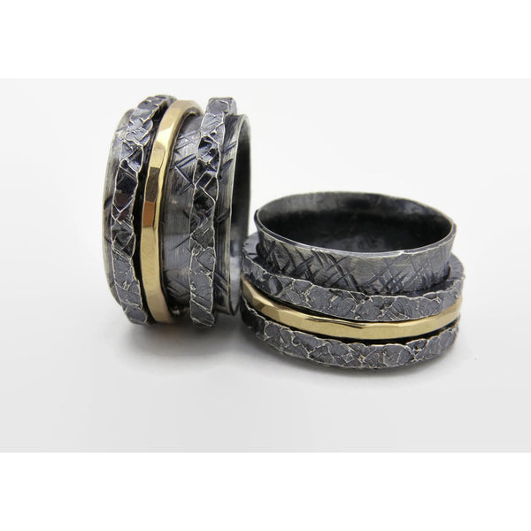 Triple Chunky Spinner Ring