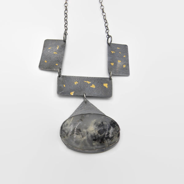 Keum-Boo Agate Necklace